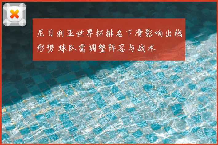 尼日利亚世界杯排名下滑影响出线形势 球队需调整阵容与战术
